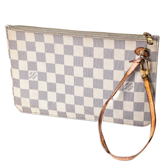 LOUIS VUITTON Damier Azur Neverfull Pouch - Picture 5 of 13